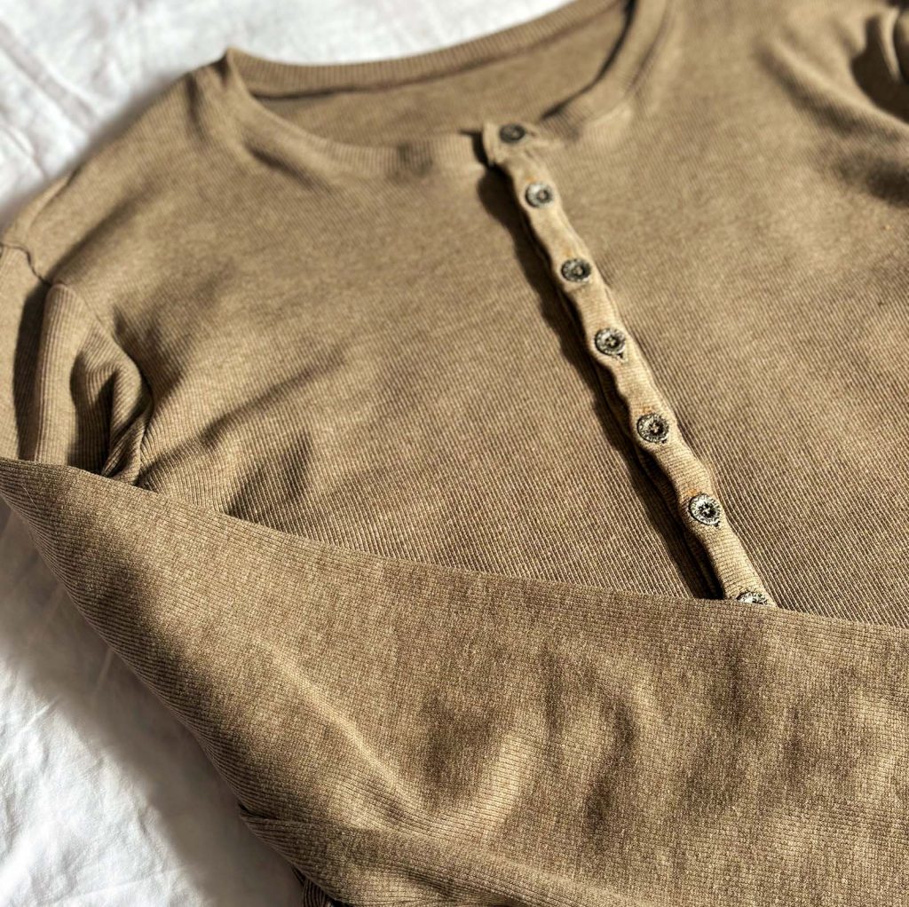 Ribbed Cotton and Merino Wool Henleys